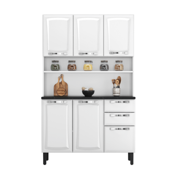 Armário Itatiaia Pratika 120cm 6portas - Branco (3500001908)
