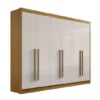 Guarda roupa Ddoro Athos 6portas - Cinamomo / Off White