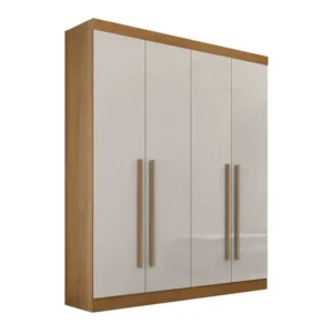 Guarda roupa Ddoro DaVinci Plus 4portas - Cinamomo / Off White