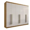 Guarda roupa Ddoro DaVinci Plus 6portas - Cinamomo / Off White