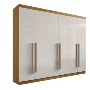 Guarda roupa Ddoro DaVinci Plus 6portas - Cinamomo / Off White