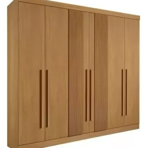 Guarda roupa Ddoro DaVinci Plus 6portas - Cinamomo / Cinamomo ripado