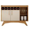Buffet aparador Valdemoveis Clara - Cinamomo / Off White