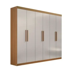 Guarda roupa Ddoro Leblon 6portas - Cinamomo / Off White