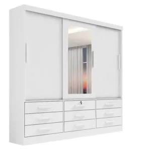 Guarda roupa Ddoro Meridian Plus 3portas - Branco