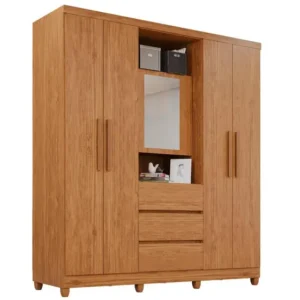 Guarda roupa Imop Capelinha Prime 5portas - Cinamomo