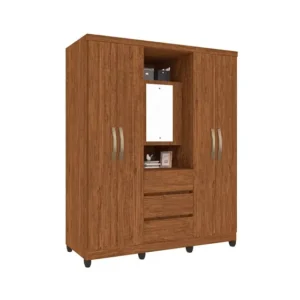 Guarda roupa Imop Capelinha Prime 5portas - Cacau