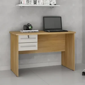 Mesa p/ computador Valdemoveis Byte - Cinamomo / Off White