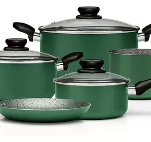 Conjunto de panelas Panelux Maximum Stone 5 peças - Verde