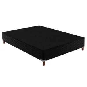 Box Paropas Sommier Casal 188x138x30 - Preto Elegancy
