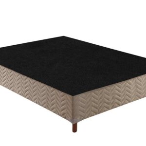 Box Paropas Sommier Casal 188x138x30 - Bege Eco Linho