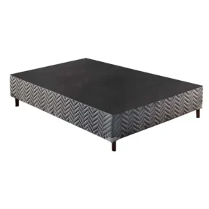 Box Paropas Sommier Casal 188x138x30 - Cinza Platinum