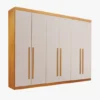 Guarda roupas Valverde Gramado 6portas - Cinamomo / Off White