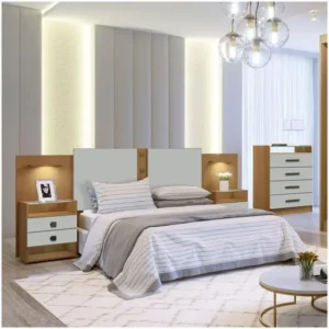 Cabeceira Ddoro Rubi Casal - Cinamomo / Off White