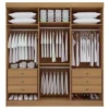 Guarda roupa Ddoro Colibri 6portas - Cinamomo / Off White