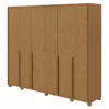 Guarda Roupa Lopas Imperatore 6portas - Amendoa Clean