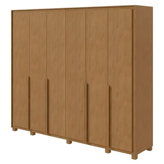Guarda Roupa Lopas Imperatore 6portas - Amendoa Clean