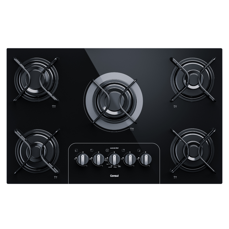 Cooktop Consul CD075AE 5 bocas - Preto